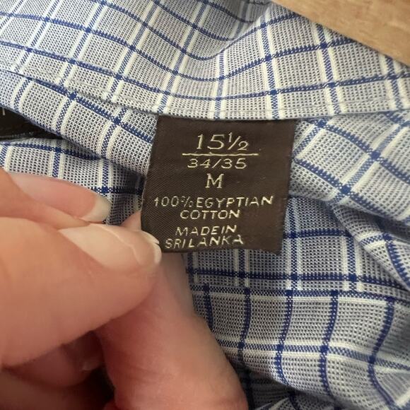 Tasso Elba Blue Stripe Button Down Shirt - Picture 7 of 7